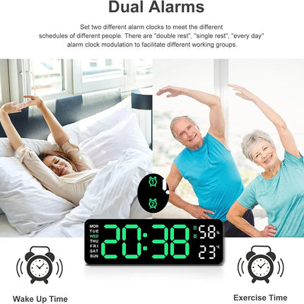 Choice 12 Inch Smart LED Wall Clock For Bedroom And Office by zapcart