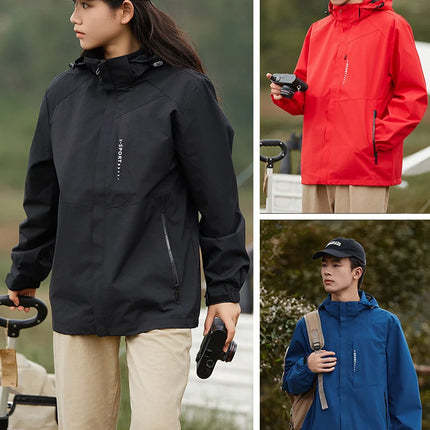 Anbican Unisex Outdoor Waterproof Windbreaker Hooded Jacket by zapcart