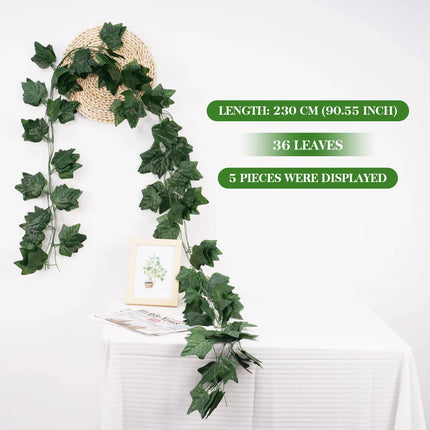 Uflower Ivy Leaf Hanging Vine Garland Lush Wedding Decor by zapcart