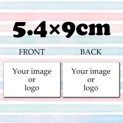 JIMITU Custom Thank You Cards Full Color Double Sided Biz by zapcart