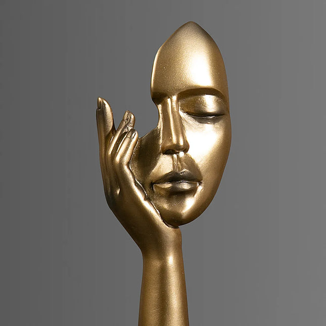 Choice Resin Abstract Mask Figurine Home Office Decor by zapcart