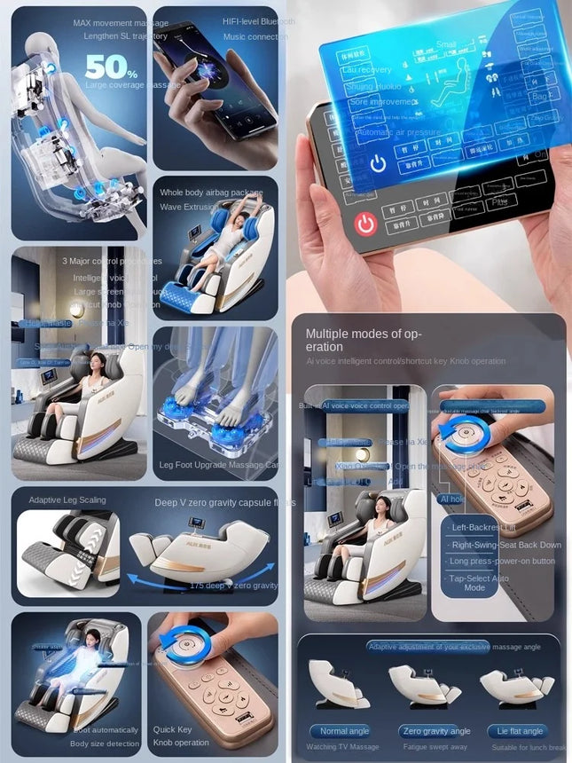 Faercon Deluxe Home Use Voice Controlled Massage Chair by zapcart