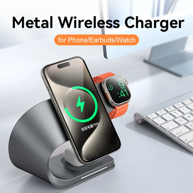 4 In 1 Magnetic Wireless Charger iPhone AirPods Watch by zapcart