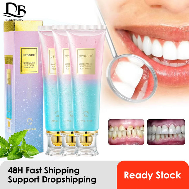DearBeautyChoice Nicotinamide Whitening Toothpaste Fresh Breath by zapcart