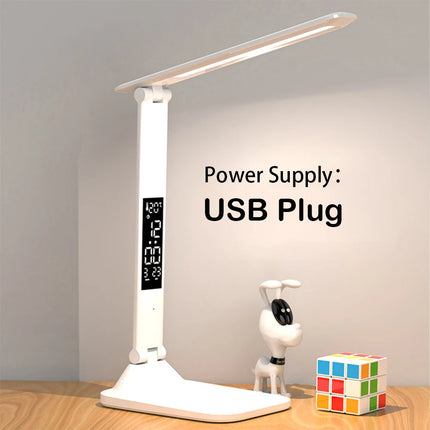 Zapcart Folding Desk Lamp USB Reading Touch Dimmable Alarm