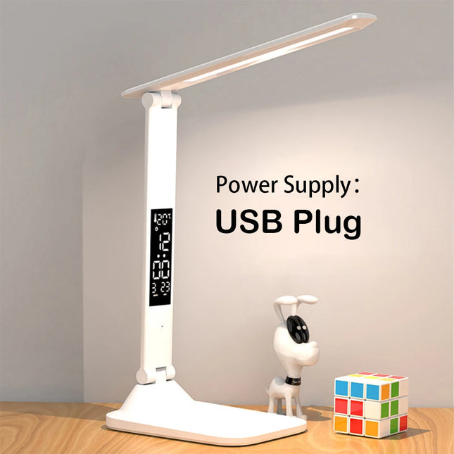 Zapcart Folding Desk Lamp USB Reading Touch Dimmable Alarm