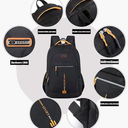 CN Hebei Ladies Nylon Backpack Large Capacity Travel Bag by zapcart