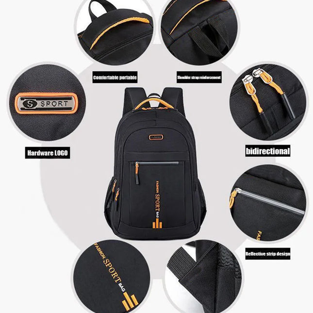 CN Hebei Ladies Nylon Backpack Large Capacity Travel Bag by zapcart