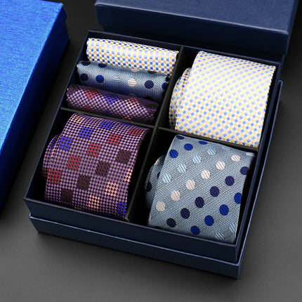 Mens Tie Hanky Set Burgundy Paisley Wedding Gift Box 3pcs by zapcart