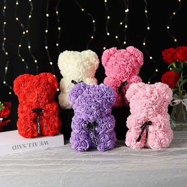 FUJINCN Teddy Rose Bear Gift Box For Girlfriend Valentine by zapcart
