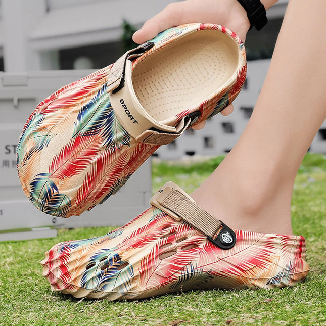 Private Men Camouflage Clogs Slippers Outdoor Comfort by zapcart