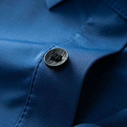 Choice Mens Business Casual Polo Shirt Badge Breathable by zapcart