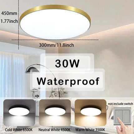 DIBILUN Waterproof LED Ceiling Light For Bathroom Kitchen by zapcart