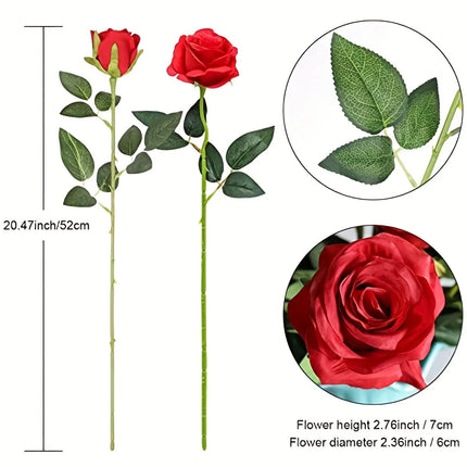 ZhejiangChoice Realistic Artificial Rose Bouquet for Weddings by zapcart
