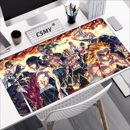 Demon Slayer Gaming Mouse Pad CSMY Non Slip Desk Mat by zapcart