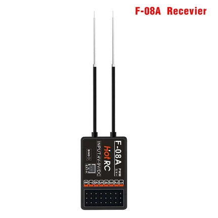 HotRC HT-8A 2.4GHz 8CH 8A RC Transmitter PWM FHSS with F-08A Receiver Radio System Remote Controller for RC Drone by zapcart
