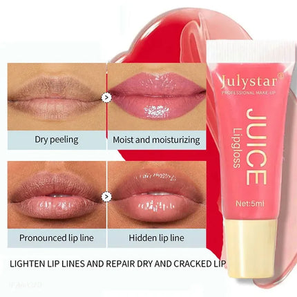 Julystar Watery Jelly Lip Oil Gloss Hydrating For All Lips