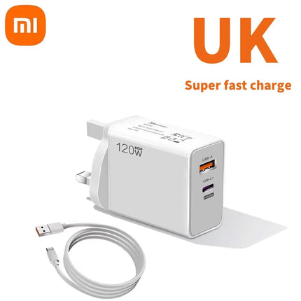 Xiaomi 120W Turbo Fast Charger For Xiaomi Devices EU UK US by zapcart