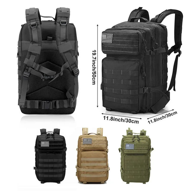TOPX Tactical Backpack 50L Waterproof Unisex Outdoor Travel by zapcart