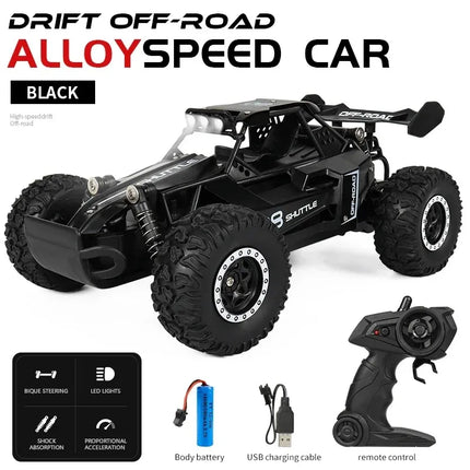 Kids RC Car 1 16 2WD Off Road LED Light 2 4G High Speed by zapcart