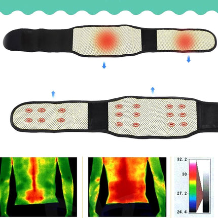 Tcare Tourmaline Self Heating Magnetic Back Belt 4XL Unisex by zapcart