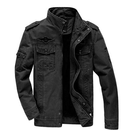 FujianChoice Men Casual Army Cargo Jacket Plus Size M To 6XL by zapcart