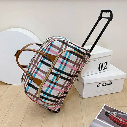 Felemi Large Capacity Women Travel Suitcase Wheeled Luggage by zapcart