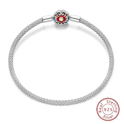 IQMAC Original Sterling Silver 925 Charm Bracelet For Women by zapcart