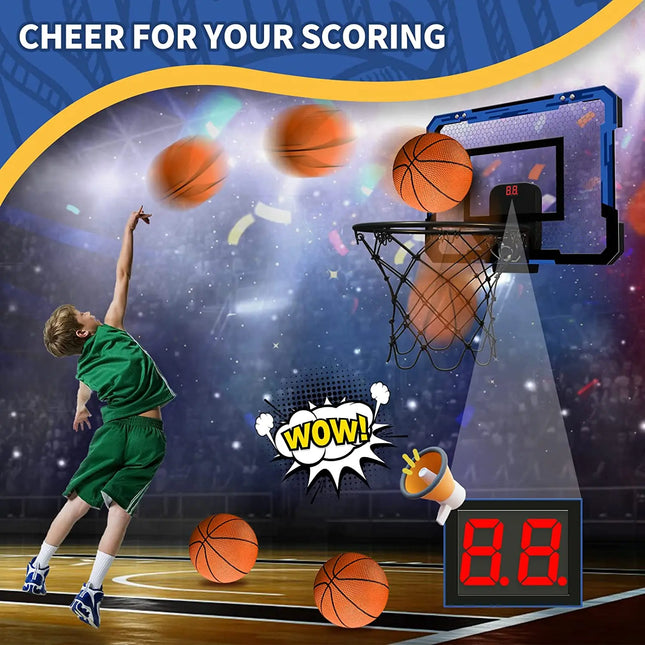 Kids Wall Mounted Mini Basketball Hoop Indoor Training by zapcart