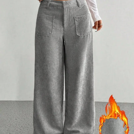 Womens Wide Leg Pants Loose Casual Floor Length Pockets by zapcart
