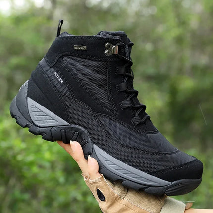 Mens Combat Boots Tactical Outdoor Work Safety Shoes ZHI by zapcart