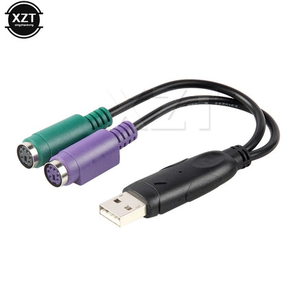 WYMECT USB to PS2 Keyboard and Mouse Adapter for PCs by zapcart