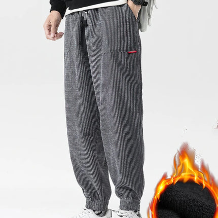 Zoyleircn Corduroy Sweatpants For Men Loose Fit Tech Fleece by zapcart
