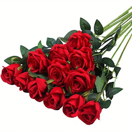 ZhejiangChoice Realistic Artificial Rose Bouquet for Weddings by zapcart