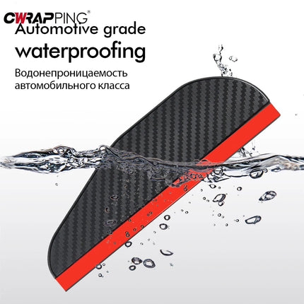 Choice Rearview Rain Visor Carbon Fiber Clear Vision Drivers by zapcart