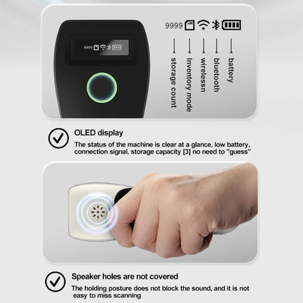 SYCREADER Mini Wireless Barcode Scanner 2D CMOS for Mobile by zapcart