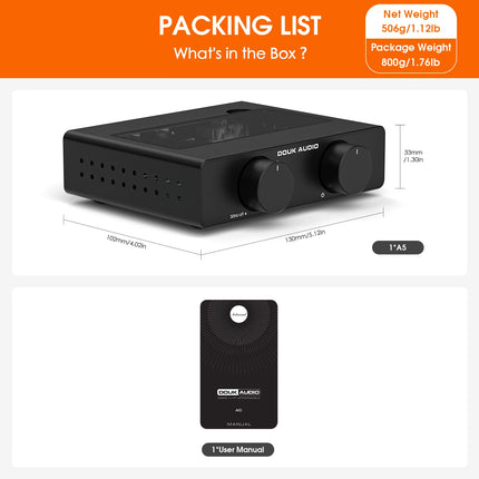 Douk Audio A5 Mini TPA3255 Class D Power Amp HiFi 300W Home by zapcart