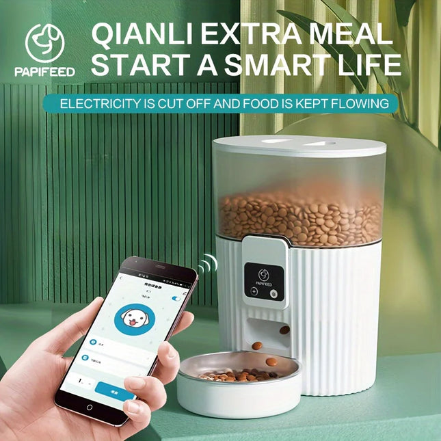 PAPIFEED Smart Cat Dog Automatic Feeder Wifi Remote Pets
