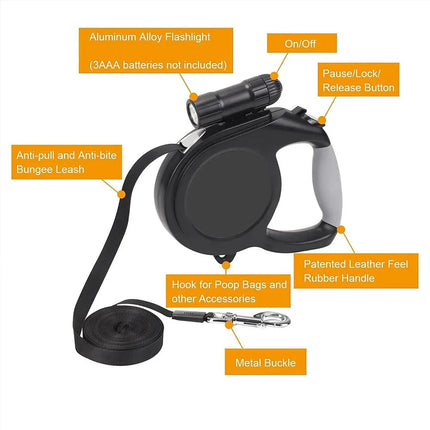 Heavy Duty Retractable Dog Leash For Large Dogs 8m 50kg by zapcart