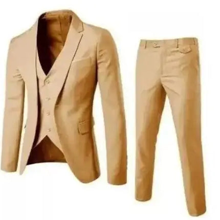 Naupang Four Seasons Mens Three Piece Suit With Waistcoat by zapcart