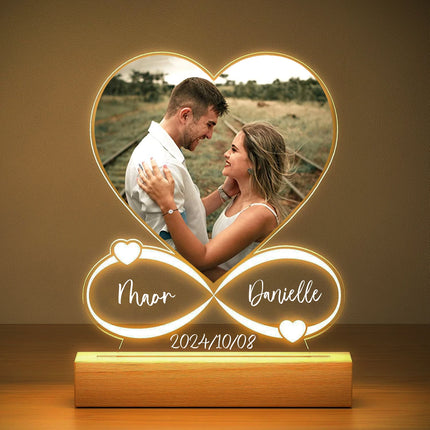 Personalized Photo Frame For Couples Gift Acrylic Plaque by zapcart