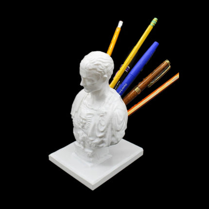 Choice Julius Caesar Statue Desk Pen Holder Organizer Gift by zapcart