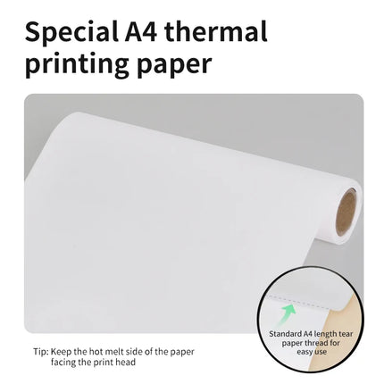 HZTZ Inkless Portable A4 Bluetooth Thermal Printer For Home by zapcart