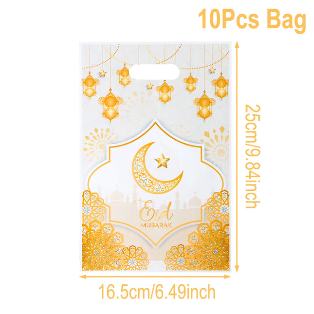 QIFUCN Eid Mubarak Gift Bags Plastic Treat Muslim Ramadan by zapcart