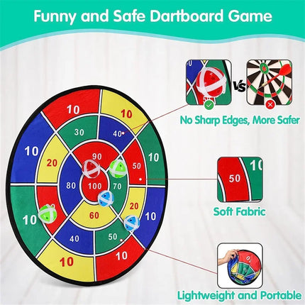 Kids Dart Board with Sticky Balls 66CM Large Indoor Outdoor by zapcart