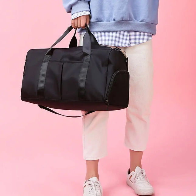 ISKYBOBCN Women Nylon Gym Duffle Bag Overnight Travel by zapcart