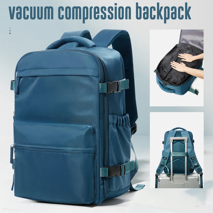 FLCCCN Vacuum Backpack 35L Expandable Travel Laptop Bag by zapcart