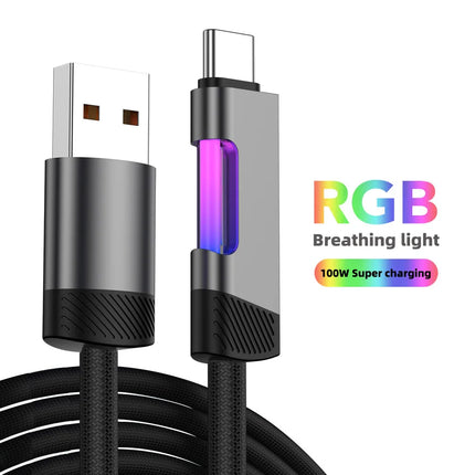 OOZCC RGB USB C Fast Charging Cable 120W 6A For Gamers