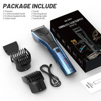 Sejoy Electric Hair Clipper Kit For Men Rechargeable