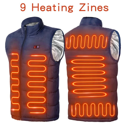 Aiwetin Graphene 9 Zone Heated Jacket For Men Women Camping by zapcart